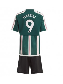 Manchester United Anthony Martial #9 Dječji Gostujuci Dres kompleti 2023-24 Kratak Rukavima (+ kratke hlače)